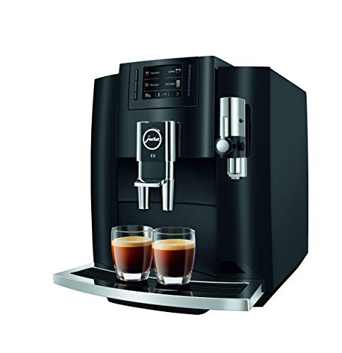 Jura E8 Piano Black Automatic Coffee Machine,...